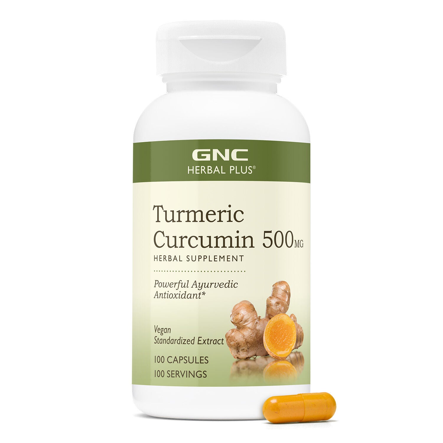 Turmeric Curcumin 500Mg Healthy - 100 Capsules (100 Servings)