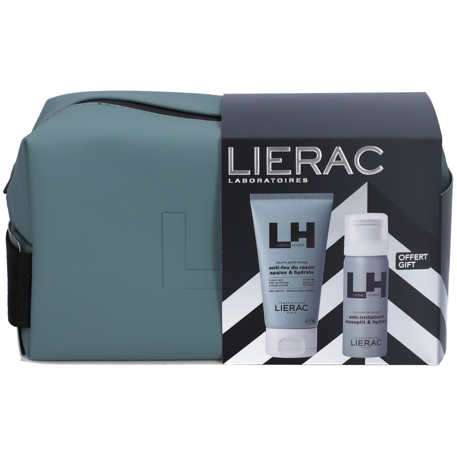 Lierac Set Natale Homme Dopobarba + Schiuma Barba 1 pz