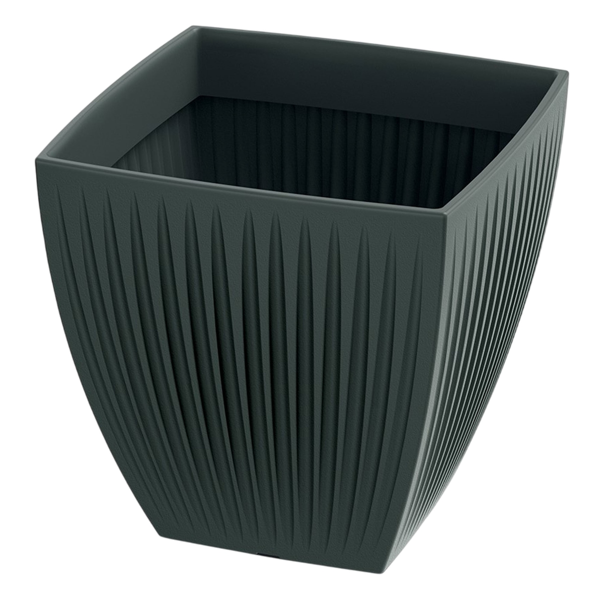 Prosperplast - Blumentopf aus rotationsgeformtem Kunststoff 130L Ø60x58cm in farbe Anthrazit - Latia Square MIDL ETHICK Image