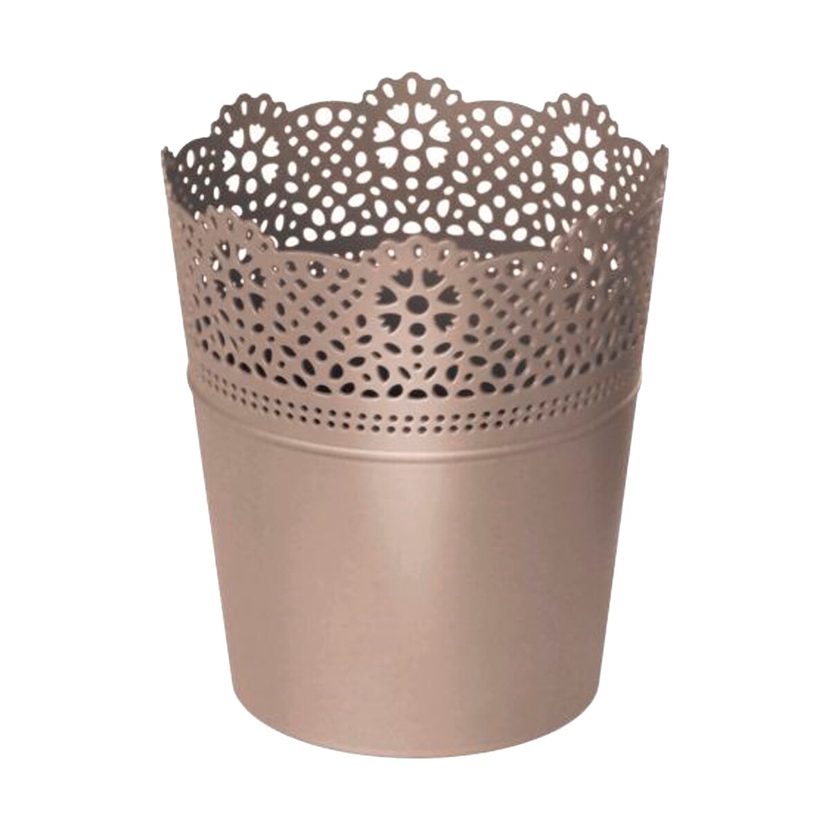 Prosperplast - Spitzenblumentopf - 11,2 x 11,2 x 13 cm in der Farbe Mokka Image