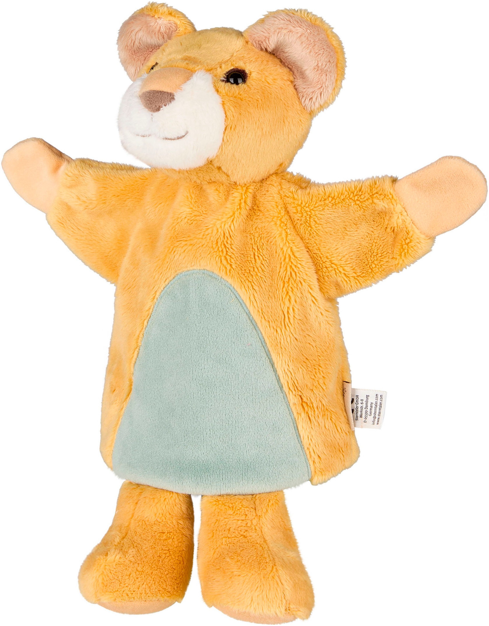 Handpuppe STERNTALER "Löwe Leo", gelb (mattgelb), Puppen, Kinder, Polyester