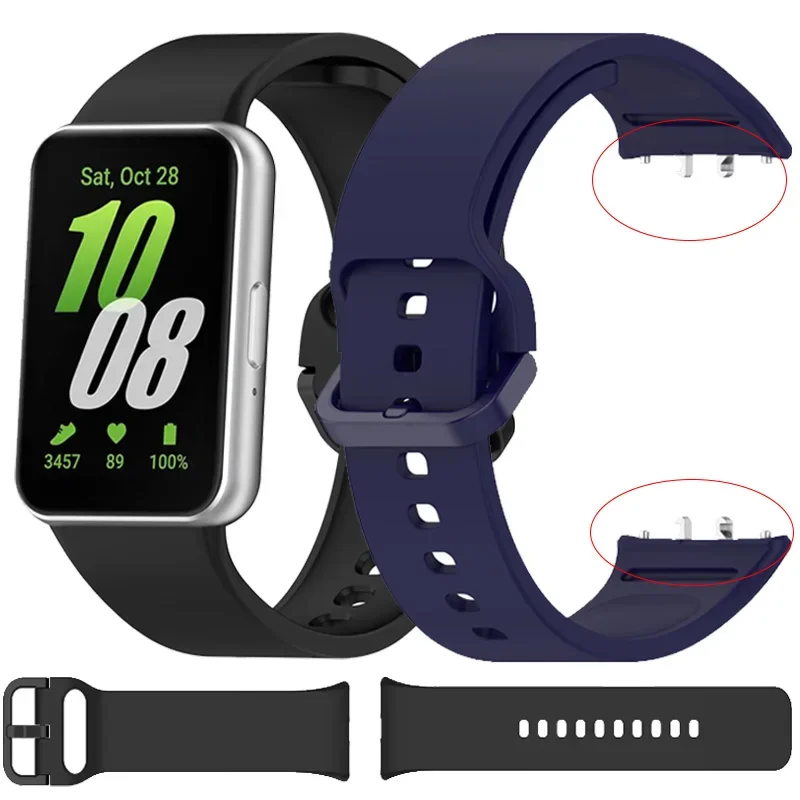 Offizielles Silikonarmband für Samsung Galaxy Fit 3-Armband, bequem, atmungsaktiv, Ersatzarmband, Galaxy Fit 3-Zubehör Image