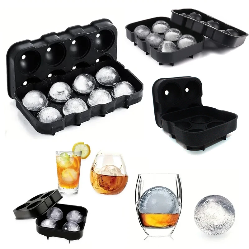 4/6/8 Zelle Eis Ball Maker Lebensmittel Grade Wiederverwendbare Eismaschine Silikon Eiswürfel Form Tablett DIY Einfrieren Eismaschine Eis Tablett Form Image