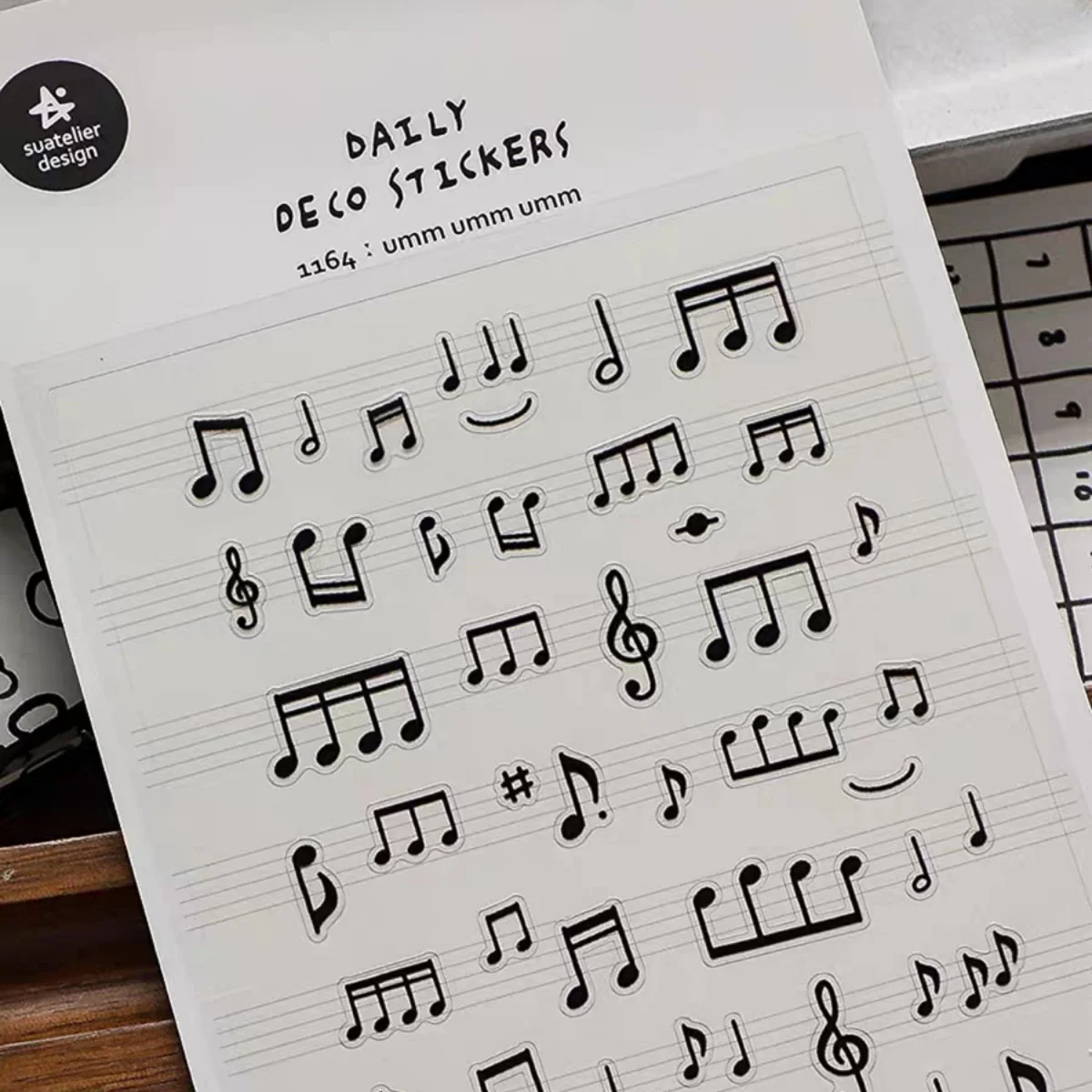 Koreanische Import Original Suatelier Musical Note PVC Aufkleber Scrapbooking Diy Journal Tagebuch Nette Schule Schreibwaren Aufkleber Geschenk Image