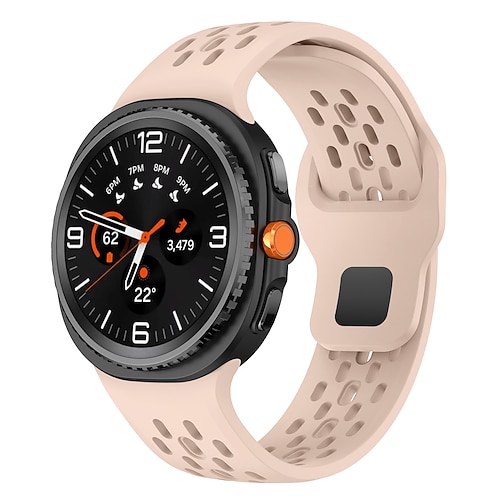 Uhrenarmband für Samsung Galaxy Uhr 8 40/44mm Watch 8 Classic 46 mm Silikon Ersatz Gurt Wasserdicht Verstellbar Damen Herren Sportarmband Moderne Schnalle Armband Image