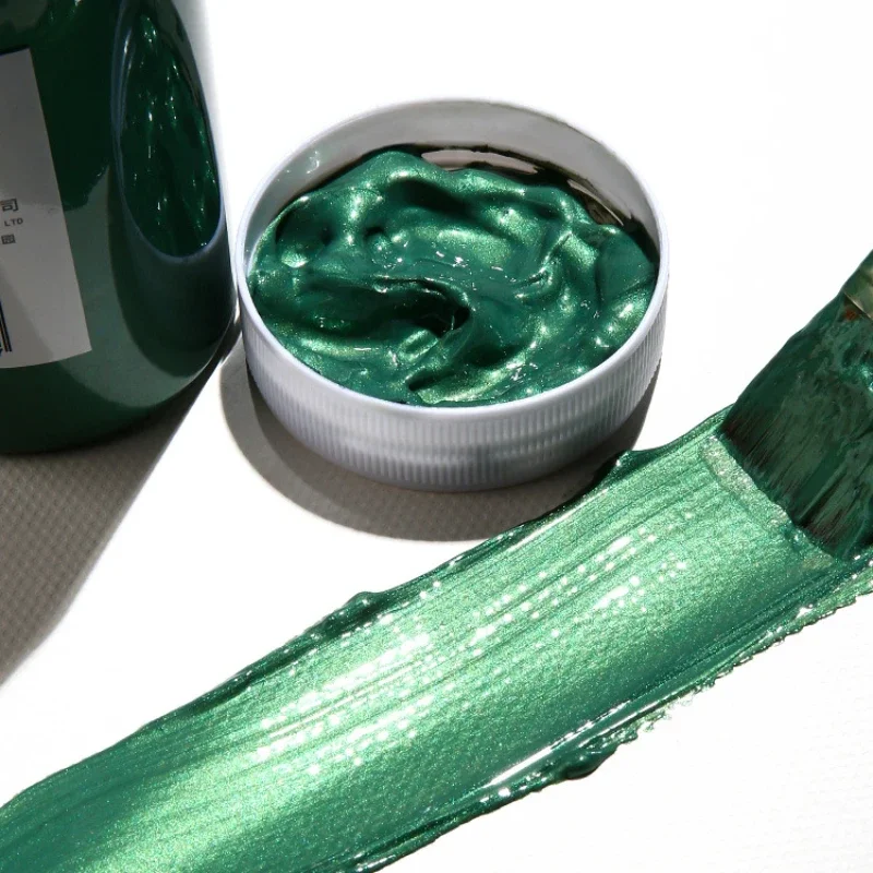 100/300ml Metallic Acryl Perl glanz farbe Gold und Silber Farbe Wandmalerei Hand malerei Schuhe flüssige Zeichnung