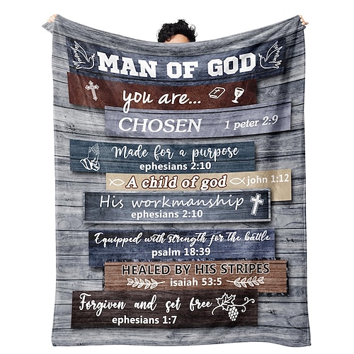 Decke Fleecedecken Überwurfdecke für die Couch Religion Modern Sofa Bett Dekorative Decke Warme Decke Geschenk Wohndeko Image