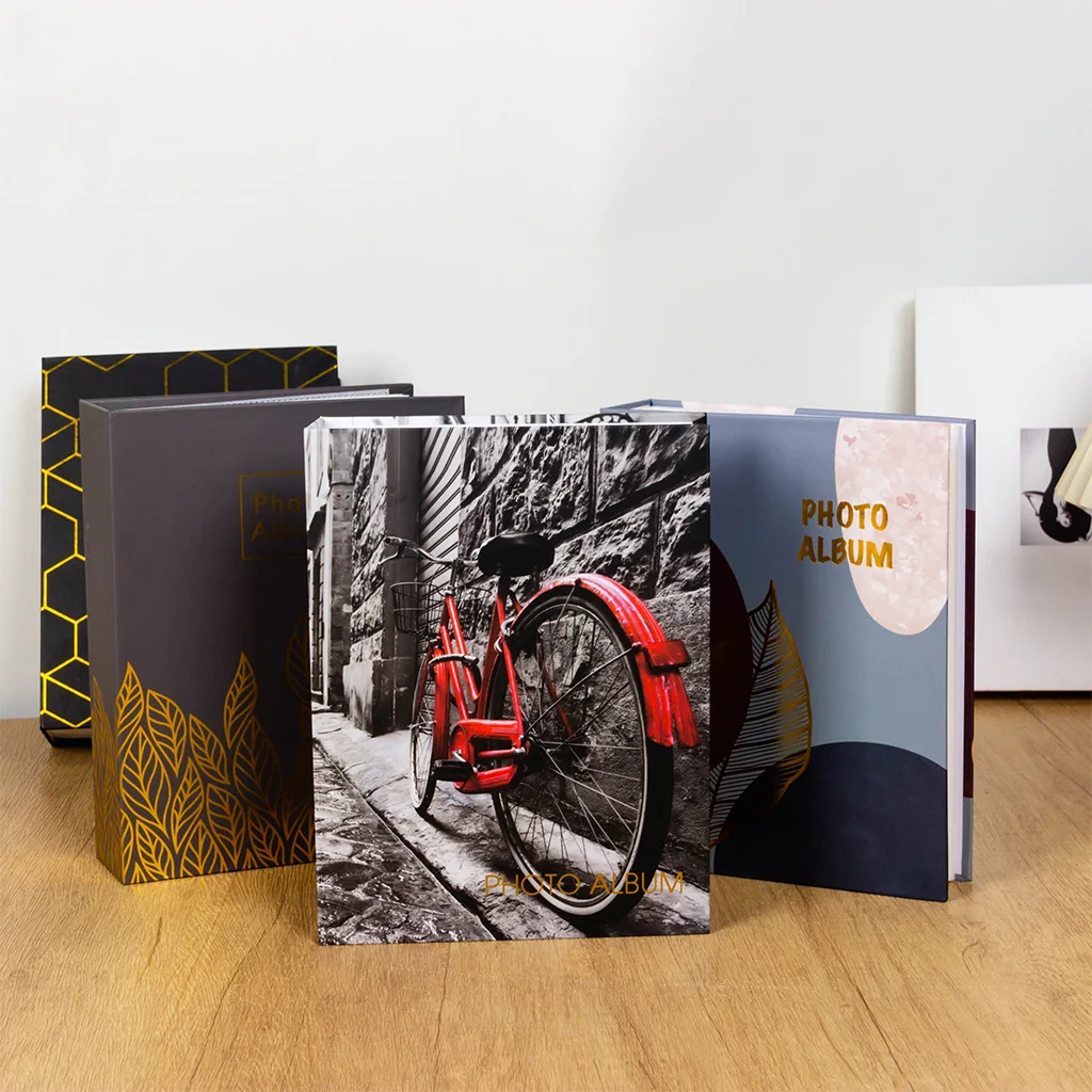 Dieses exquisite 6-Zoll-Fotoalbum mit gedrucktem Muster bietet Platz für 200 Fotos auf Reisen, Mementos und Familienerinnerungen Image