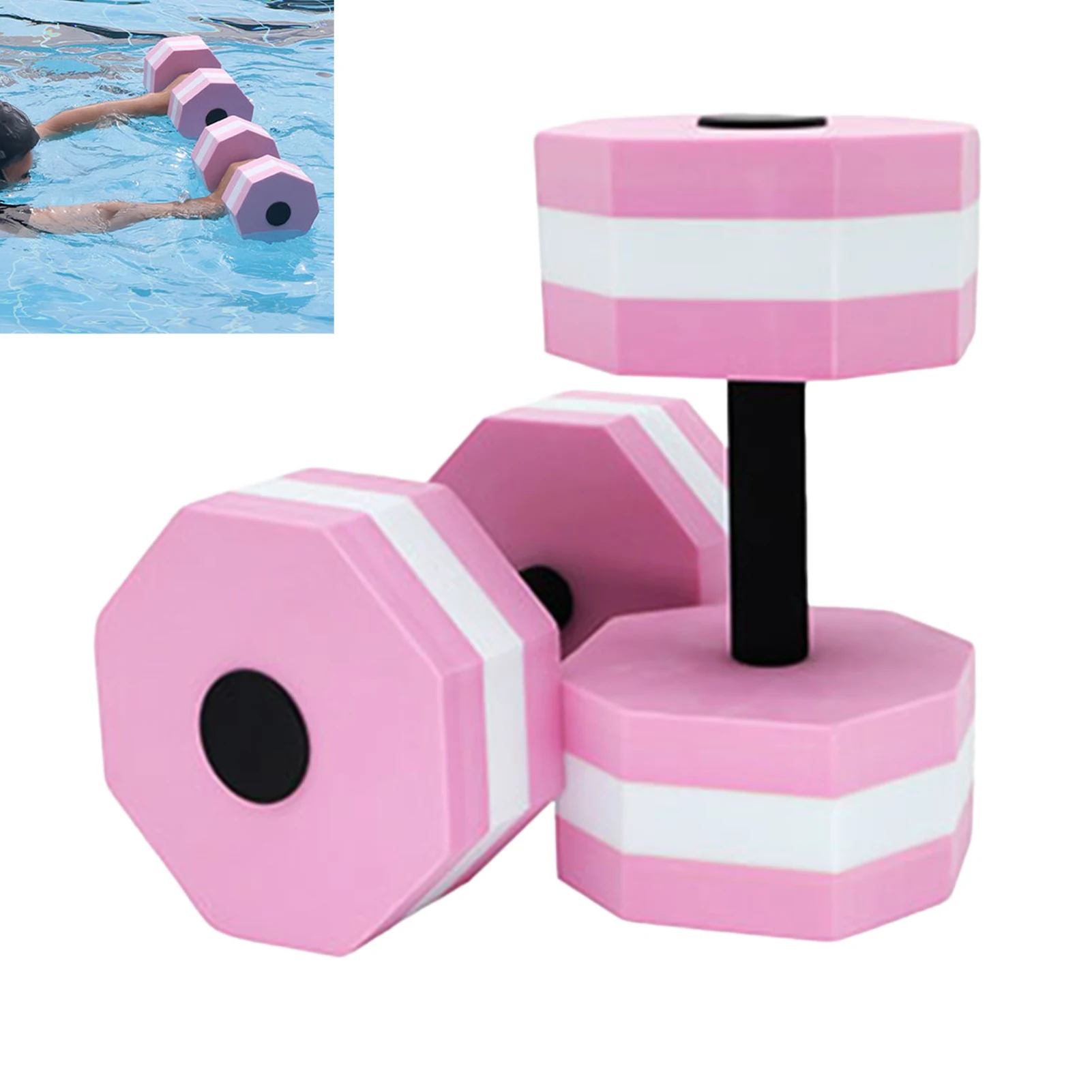 EVA-Hanteln für Wasser-Fitness-Schwimmausrüstung, Unisex, Aqua-Fitness-Trainingsausrüstung, leicht, rutschfest