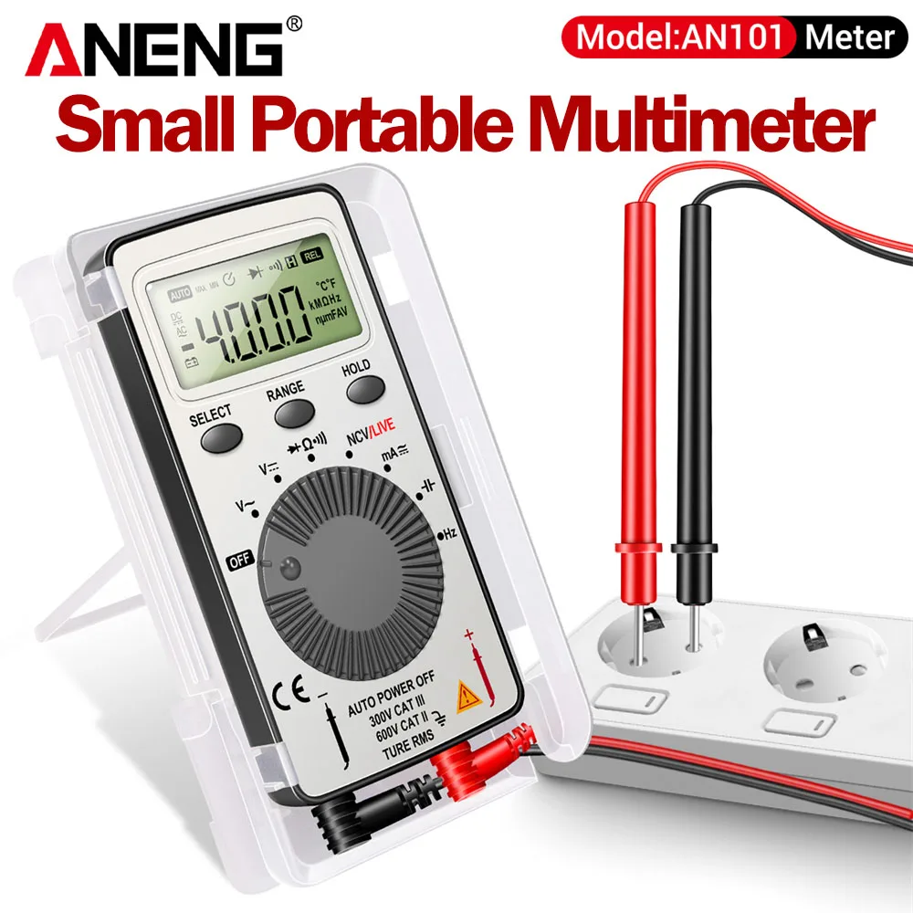 ANENG Professionelle Digital-Multimeter Tester Mini Tragbare AC/DC Spannung Tester Automotive Strom Elektriker Detektor AN101 Image