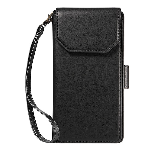 Handy Hülle Handyhüllen Für Samsung Galaxy S25 Edge S23 S24 FE S22 Plus Ultra Brieftaschenhülle Vollschutz mit Trageriemen Stoßfest Retro PU-Leder Image