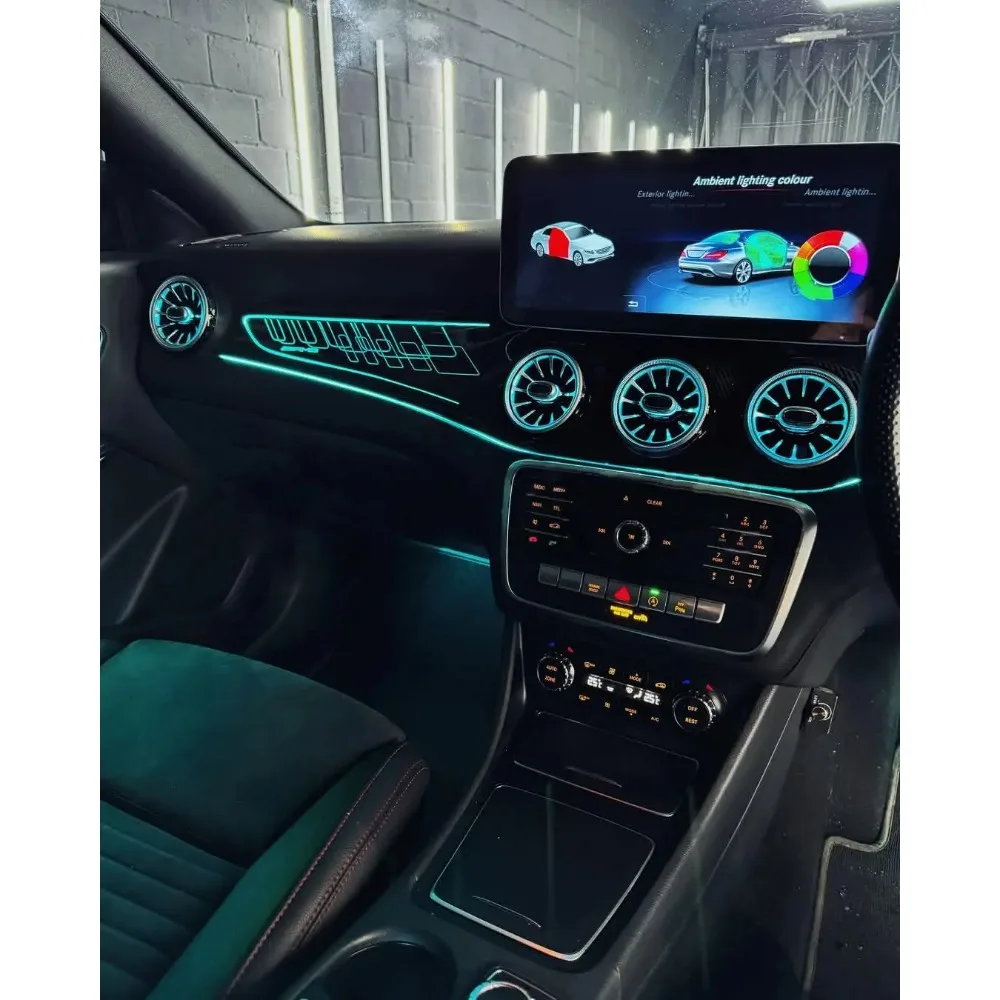 64 Farben W117 Umgebungsbeleuchtungs-Upgrade für Mercedes-Benz CLA 2013–2018 GLA X156 Innen-LED-Lichtzubehör Image