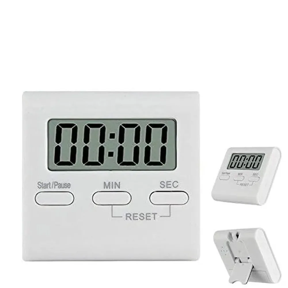 Für Kochtimer, Küchenerinnerung, magnetischer digitaler Timer mit Rückenständer und lautem Alarm, Countdown-Timer, Küchenhelfer Image