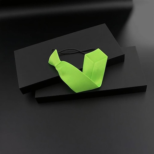 Kinder Krawatten Klassisch Streifen und Karo Einfarbig Alltagskleidung Party Abend Geburtstag Festival Image