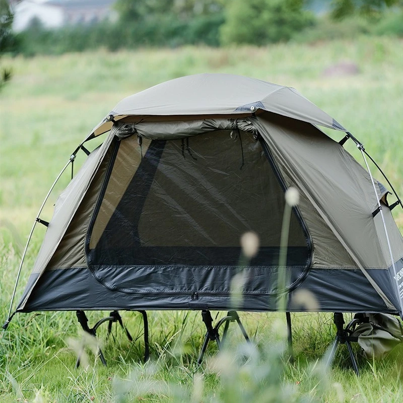 Leichtes, regensicheres Angelzelt, tragbarer Sonnenschutz für den Außenbereich, einfaches Einzel-Trekking-Zelt, zusammenklappbares Reise-Campingausrüstung Image
