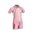 Cressi Kid Shorty Wetsuit 1.5 mm - Shorty Neoprenanzug für Kinder Ultra Stretch Neopren, Rosa/Weiß, S (2 Jahre)