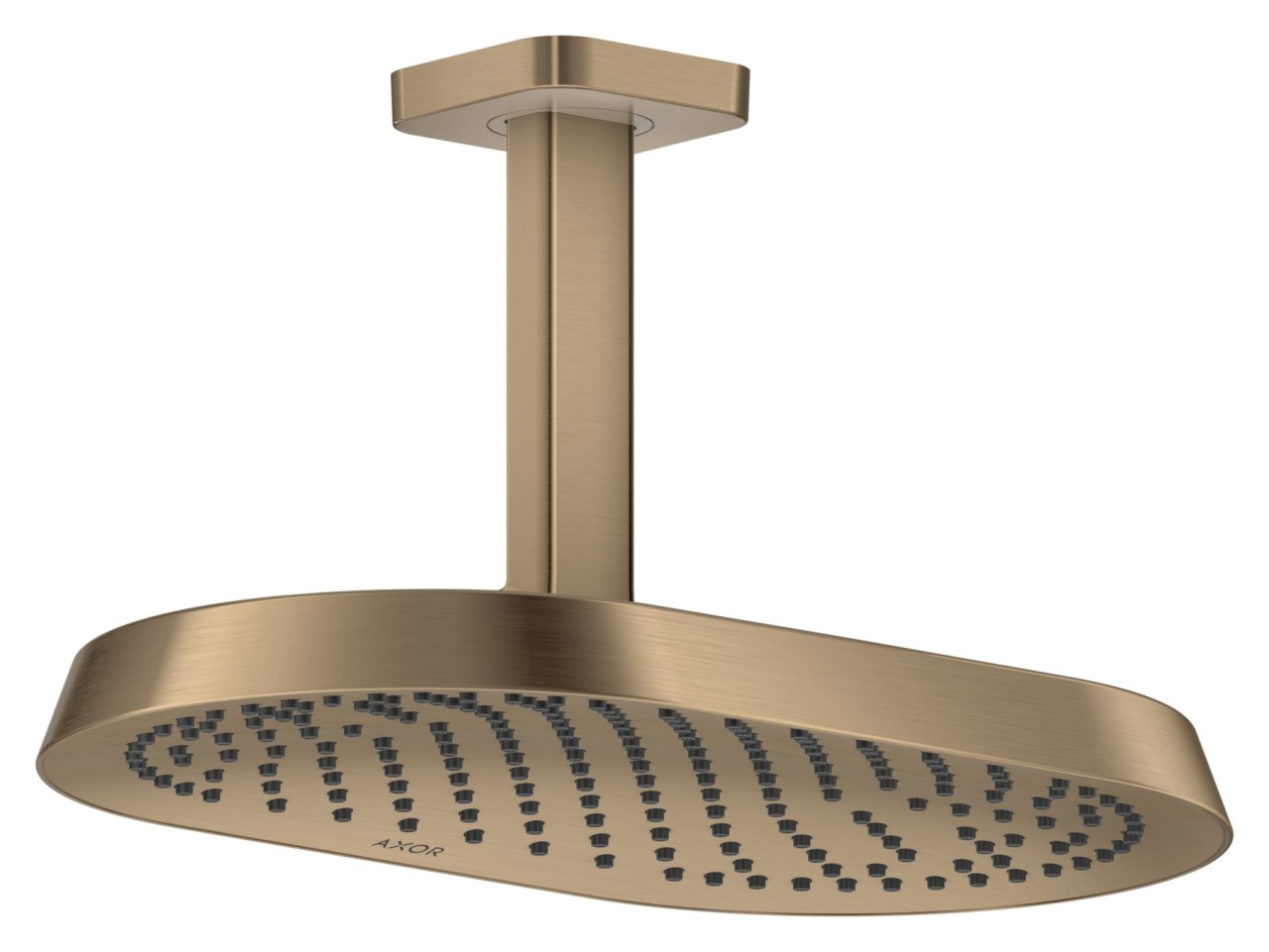 Hansgrohe AXOR ShowerSphere Kopfbrause 370/220 1jet mit Deckenanschluss, Brushed Bronze, 39760140 39760140 Image