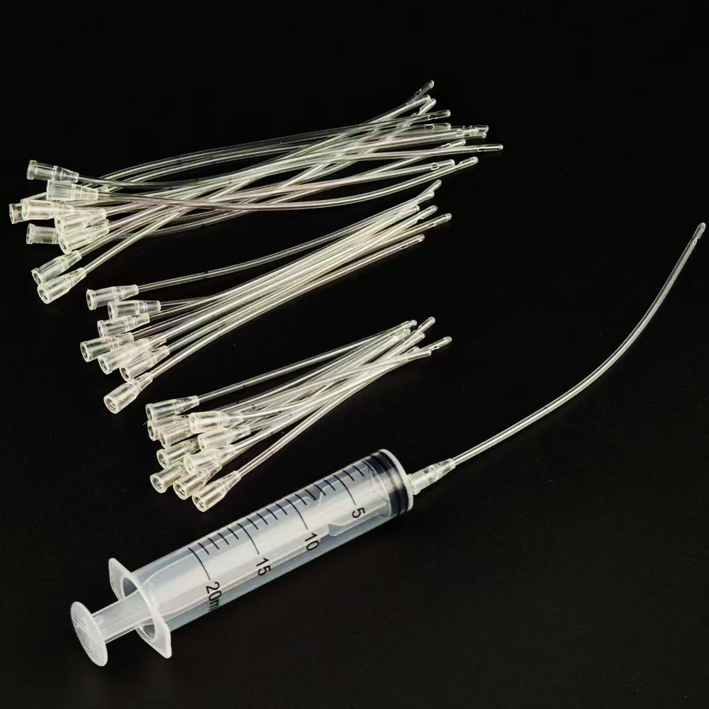 Generic 10Pcs Bird Feeding Hose Pet Feeder Rat Cat Dog Pigeon Parrot Chick Feeding Water Needle Tube Birds Feeding Hose