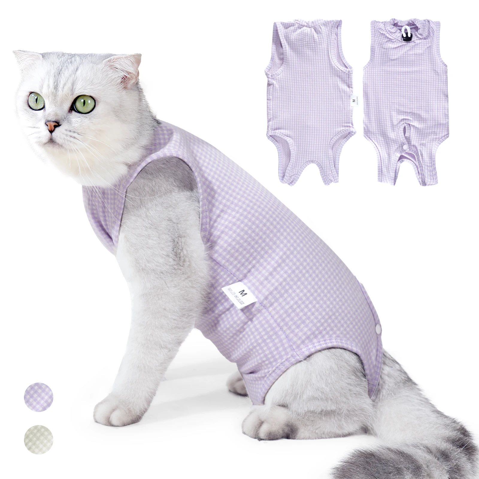 Combinaison de récupération professionnelle pour chat, cône de plaies abdominales, Alternative du col électronique, combinaison de récupération chirurgicale pour animaux de compagnie, combinaison