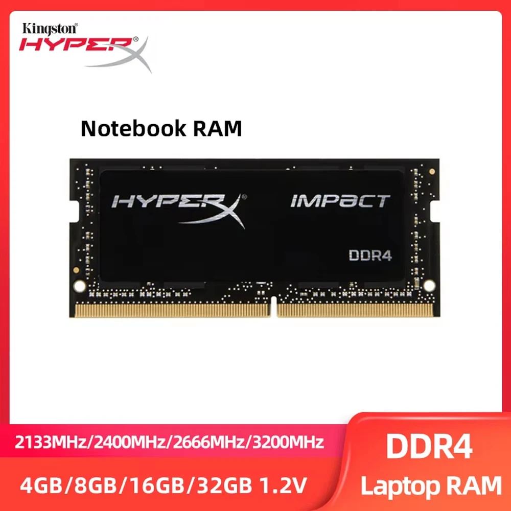 HyperX DDR4 8 GB 4 GB 16 GB 32 GB Laptop Memoria Ram 2133 2400 2666 3200 MHz PC4-19200 21300 25600 260Pin 1,2 V SODIMM Notebook-RAM Image