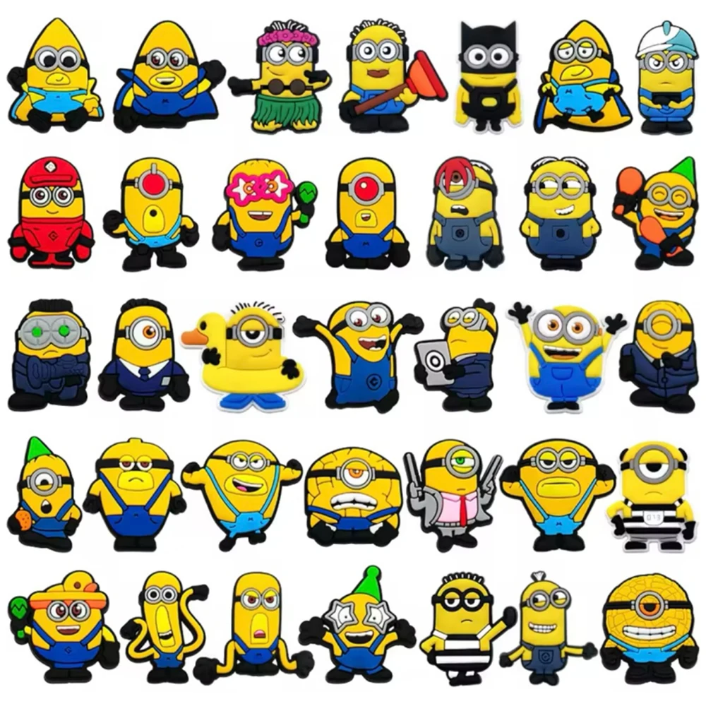 12/24/36PCS Potdemiel Cartoon Schuhe Charms PVC Schuh Zubehör Dekoration Für Clogs Sandale Garten Schuh Schnalle kinder Weihnachten Geschenke