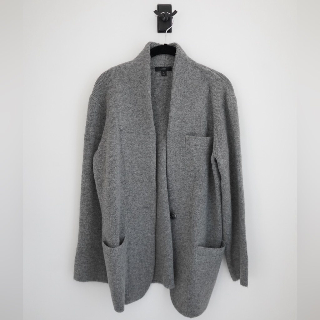 J. Crew Sweaters | J Crew Gray Cocoon Sweater-Blazer | Color: Gray | Size: S