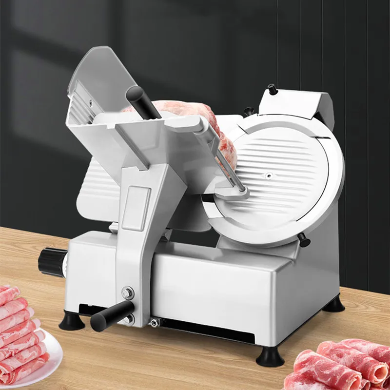 Kommerzieller elektrischer Fleischschneider aus Edelstahl, Fleischschneider für Rindfleisch, Schweinefleisch, Deli, Küche, Restaurant, Metzgerladen, leicht zu reinigen Image