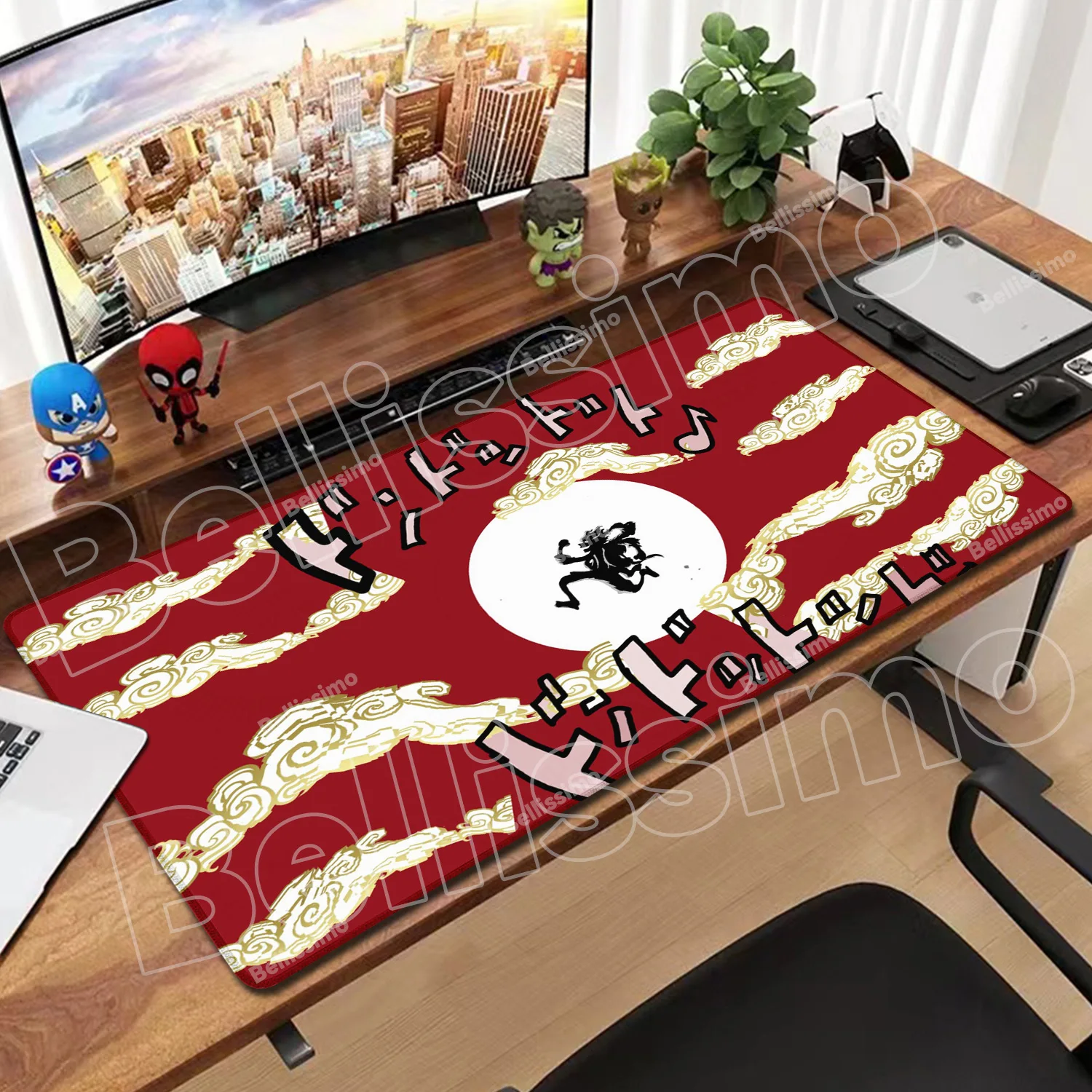 Gaming Mouse Pad Anime One Piece Gamer Keyboard Mouse Mat Speed XXL Rubber Cartoon Big Motbook Computer PC Accessory Mousepad