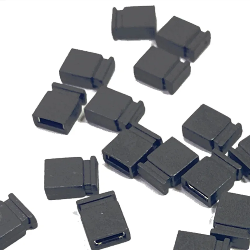 20/50 Stück Jumper-Kappe mit 1,27 mm Rastermaß/Kurzschluss-Kappenabstand, kurzer Typ, 1,27-Stecker, Reihenabstand, kurzer Link-Jumper Image