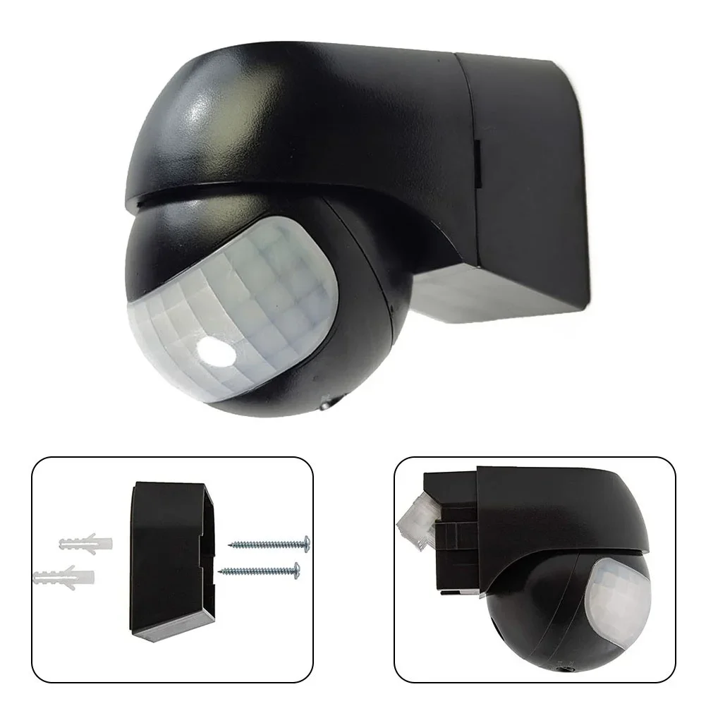 Bewegungsmelder, Bewegungsmelder, automatischer Infrarot-Pir-Sensor, 180-Grad-drehender Außen-Timer, Lichtschalter