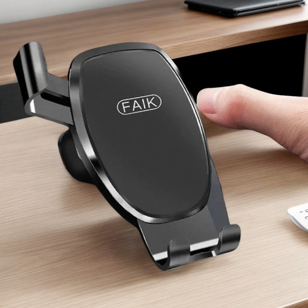 Handyhalterung mit Luftauslass, Schwerkraftinduktion – dreieckige Spiegelhalterung für Autos Image