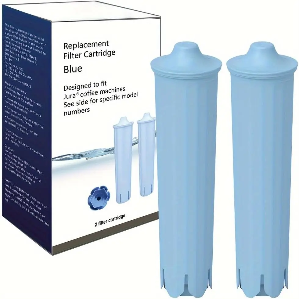 Jura Clearyl Blaue Wasserfilterkartuschen, Kunststoffmaterial, PVC, reinigt und schützt, kompatibel mit ENA3, ENA5, J6, J9, J95 Image