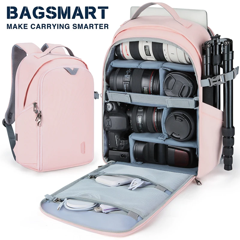 Bagsmart multifunktion ale Kamera Rucksack digitale DSLR-Tasche stoß feste wasserdichte Outdoor-Foto tasche für Nikon Canon DSLR-Objektiv