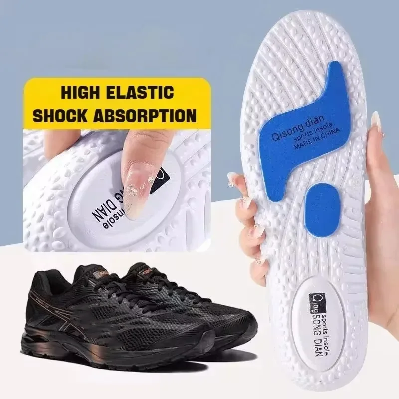 EVA-Sport-Einlegesohlen, Komfort, Desodorierung, hohe Elastizität, Dämpfung, Basketball-Einlegesohle, Fußgewölbeunterstützung, lindert Ermüdung der Beine, Einlegesohle, 1 Paar Image