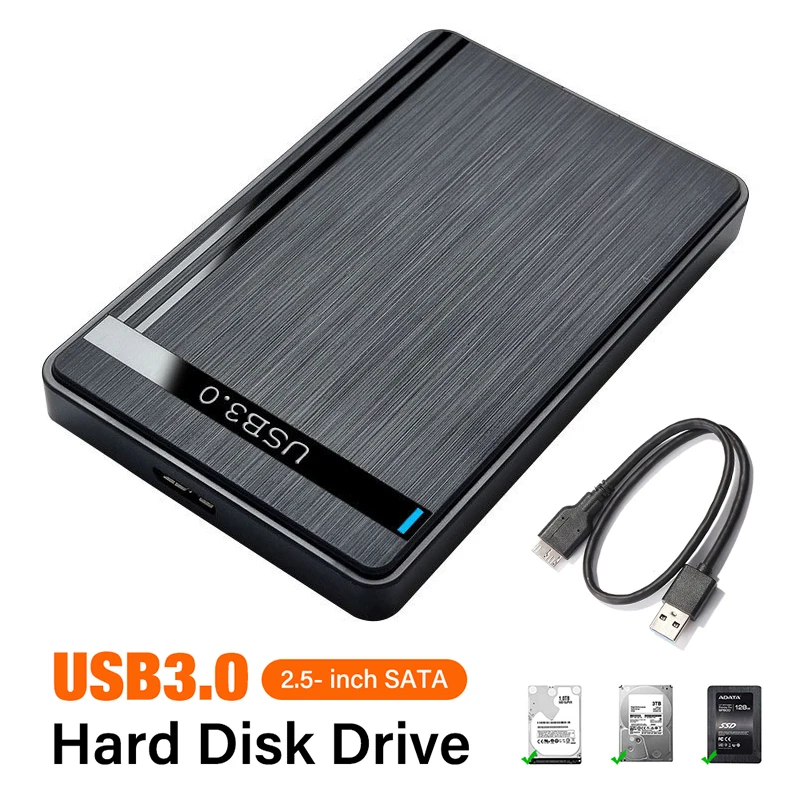 2,5-Zoll-HDD-Gehäuse SATA zu USB 3.0 Externes mobiles Festplattengehäuse für Laptops PC 5 Gbit/s Geschwindigkeitsgehäuse SSD HDD-Aufbewahrungskoffer Image