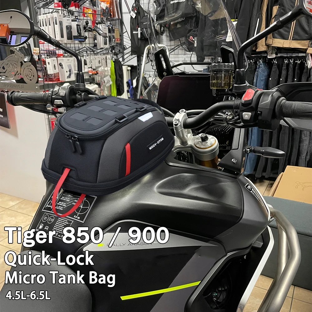Motorcycle Tank Bag For Tiger 850 Tiger 900 2021- Tank Bag Fitting Kit Quick Release Tank Bag Magnetic Tank Bag