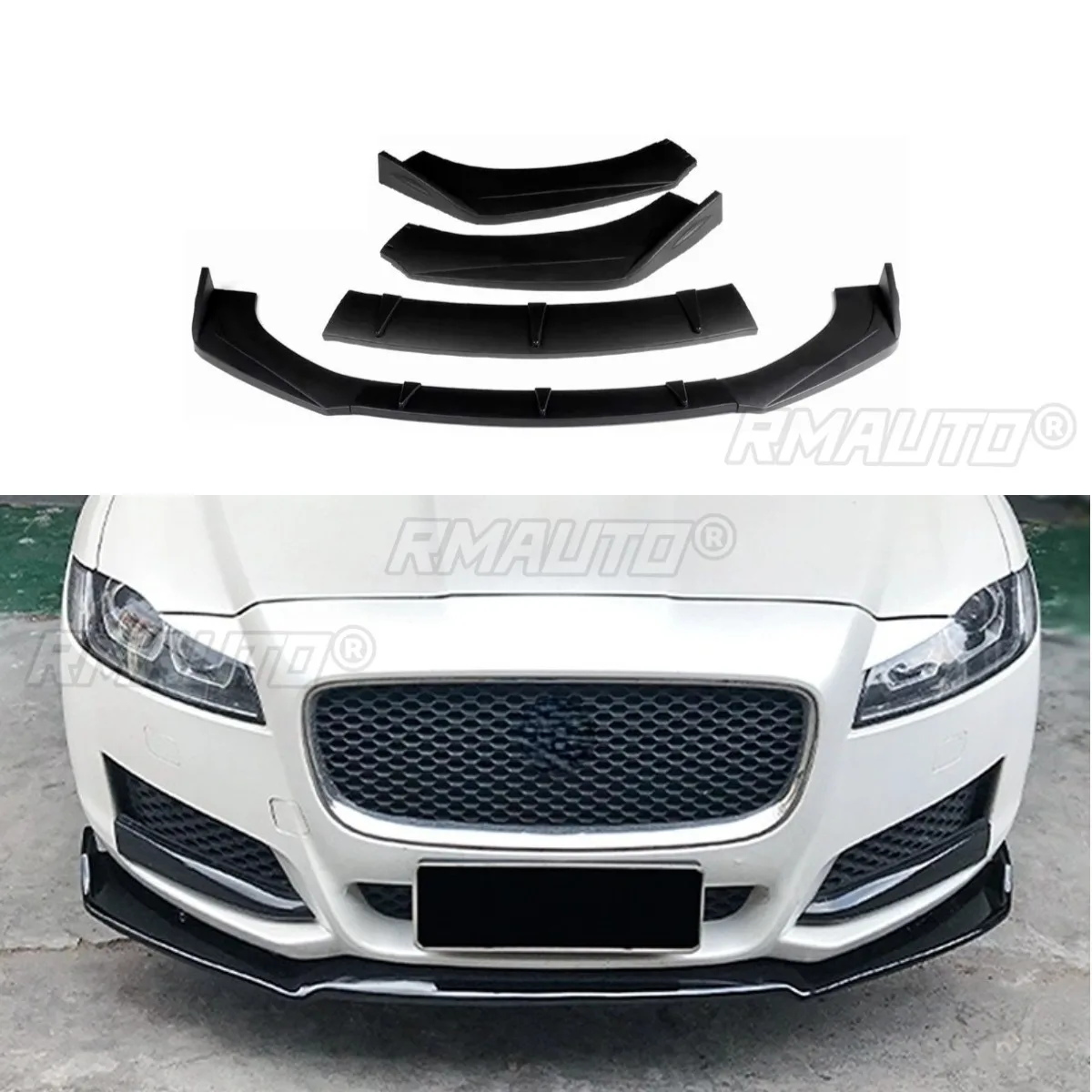Für Jaguar Auto Frontschürze Lip Splitter Diffusor Spoiler Für Jaguar XF XFL Stoßstange Schutz Abdeckung Schürze Spoiler Auto Zubehör Image