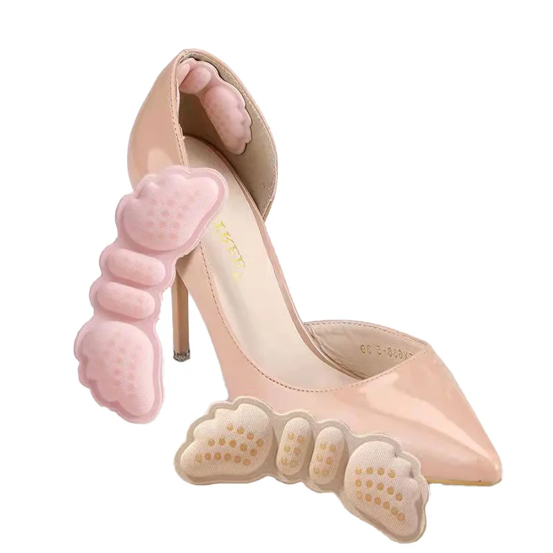 1 Paar Damen-Einlegesohlen für Schuhe, High Heels, Größe anpassen, selbstklebende Ferseneinlage, Griffe, Schutzaufkleber, Schmerzlinderung, Fußpflege-Einlagen Image
