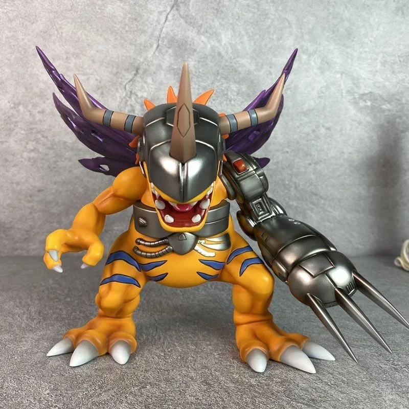 2 Arten 19 cm Anime Digimon Adventure Figur Blue Metal Greymon Actionfiguren PVC Statue Sammlung Modell Spielzeug Geschenke Image