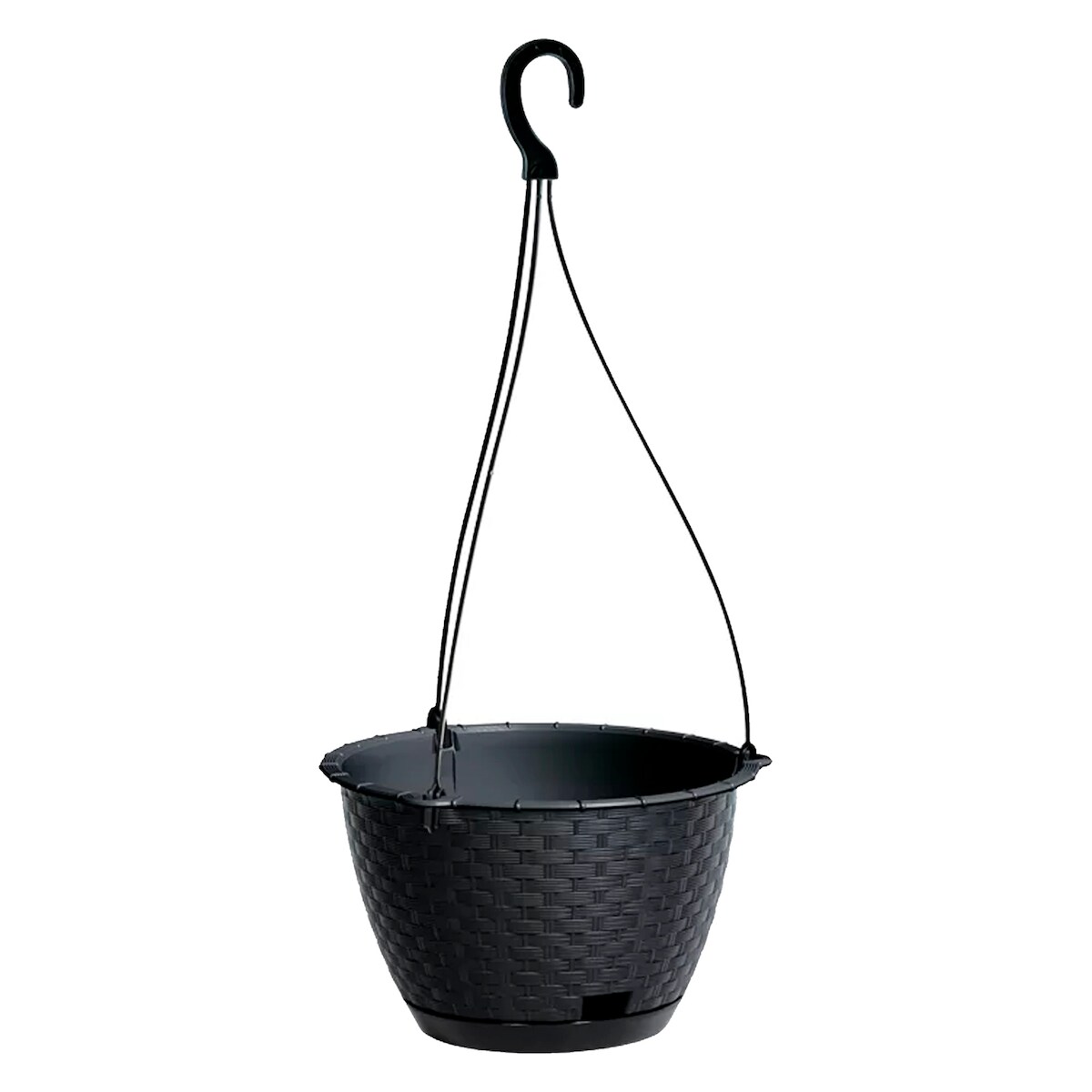 Prosperplast - RATOLLA ROUND W 3,4L Hängepflanzgefäß - 21,7x21,7x14,2cm in Anthrazit farbe Image