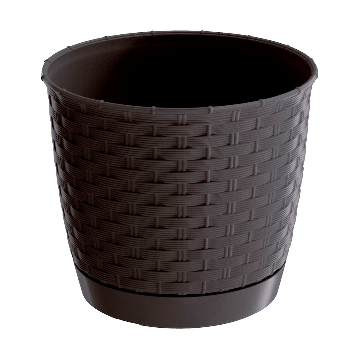 Prosperplast - RATOLLA ROUND 2L Blumentopf - 16,5x16,5x14,2cm in dunklem Ocker farbe Image