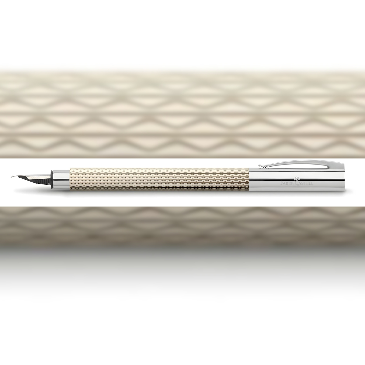 FABER-CASTELL Faber Castell Füller Ambition OpArt White Sand Feder M Image