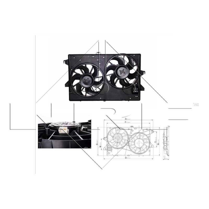 Ventilateur De Refroidissement Moteur Nrf 47547