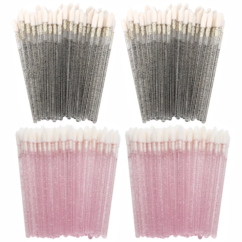 Pinceaux de maquillage jetables pour lèvres, 100/300 pièces, applicateur de rouge à lèvres, baguettes, vente en gros, outil d