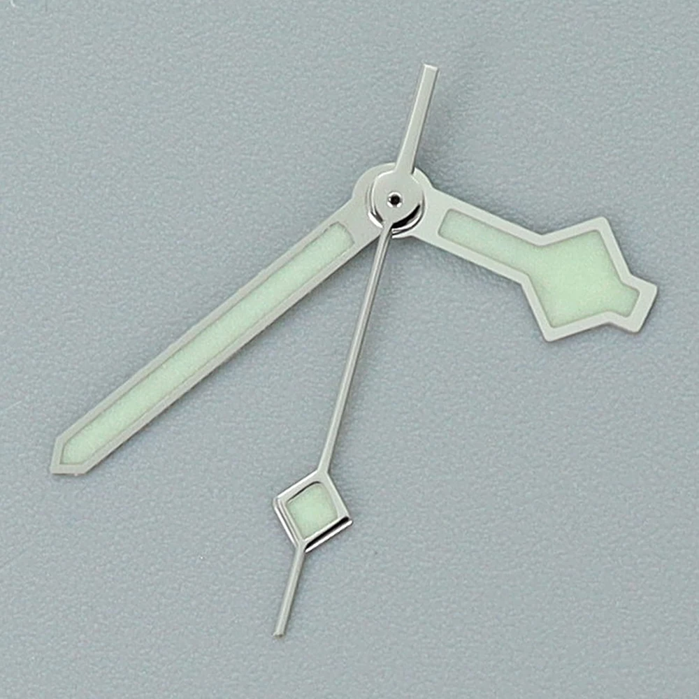 Hohe Qualität Silber Uhr Hände C3 Blau Helle Leuchtende NH35 Uhr Zubehör Uhr Zeiger für NH35 NH36 4R35 4R36 Bewegung Image
