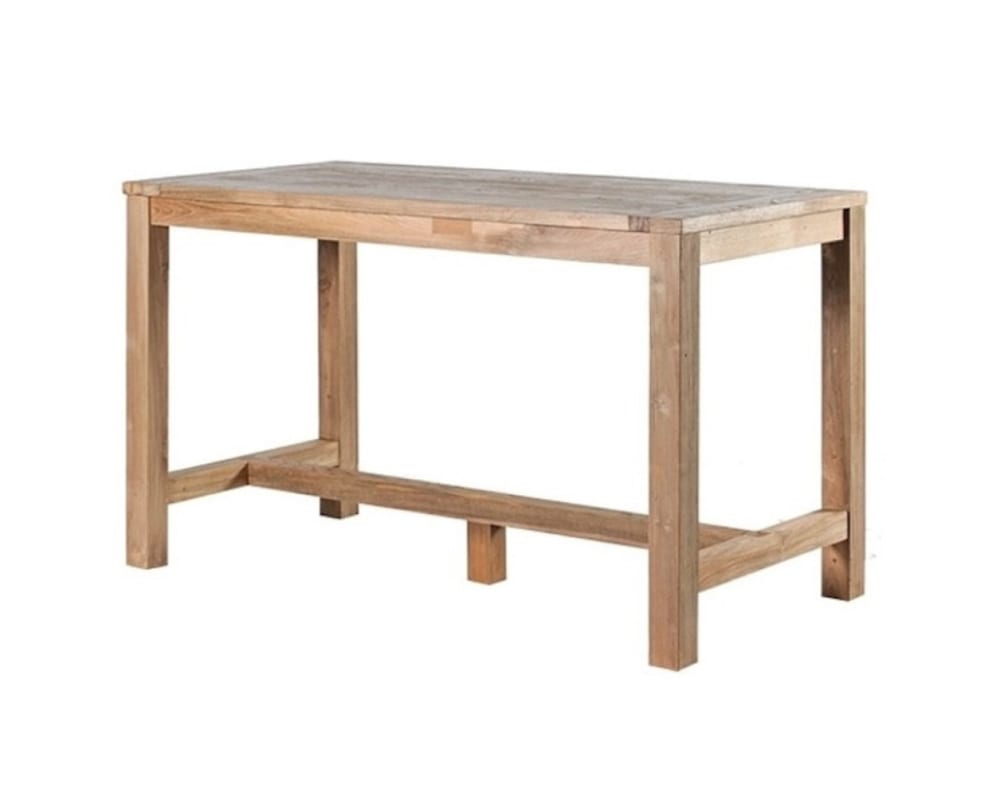 Table haute en teck massif recyclé L250 cm