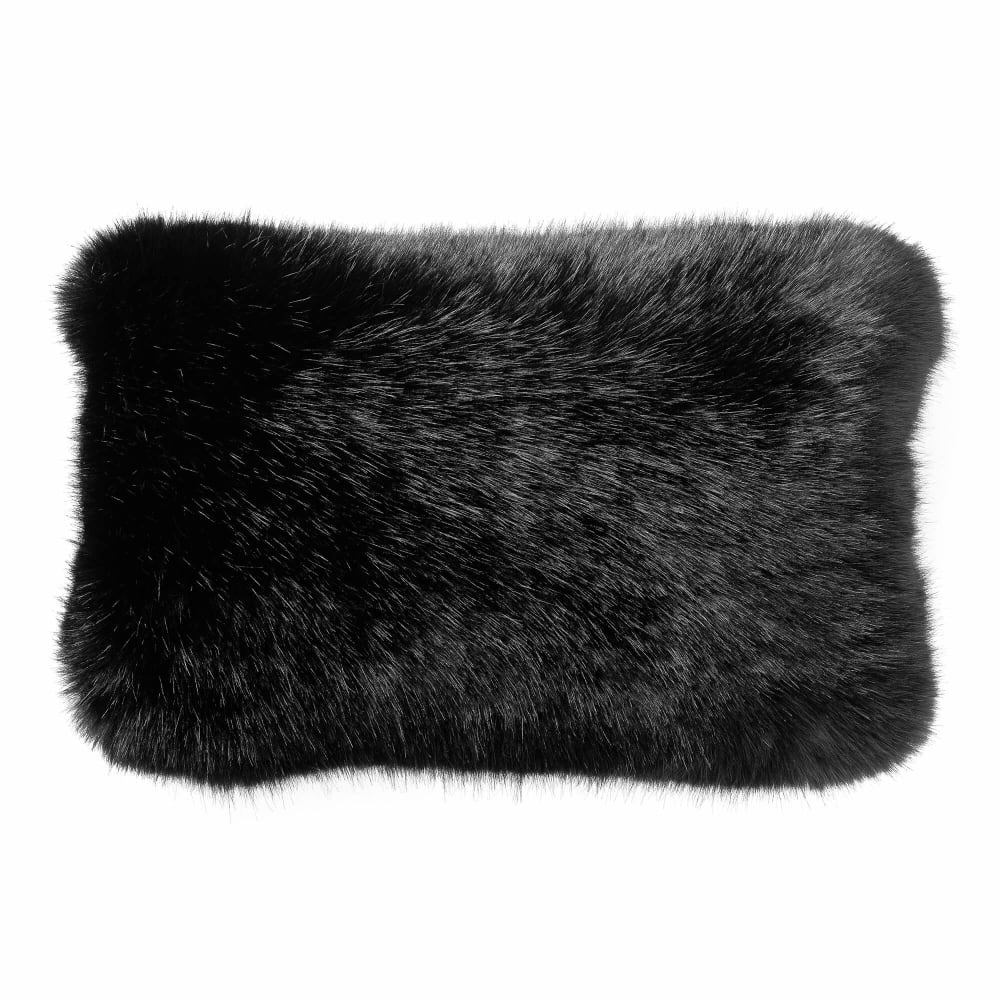 coussin noir 30x50 cm