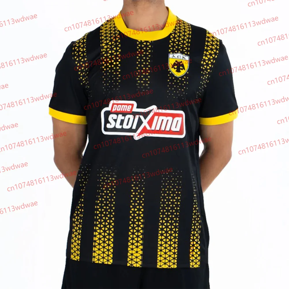 Griechenland Fußball-Männer-Fußballtrikot Griechenland Schnelltrocknendes AEK Athen-Trikot-Set Special Edition Fußball 25-26 Erwachsene/KID-Trikot Image