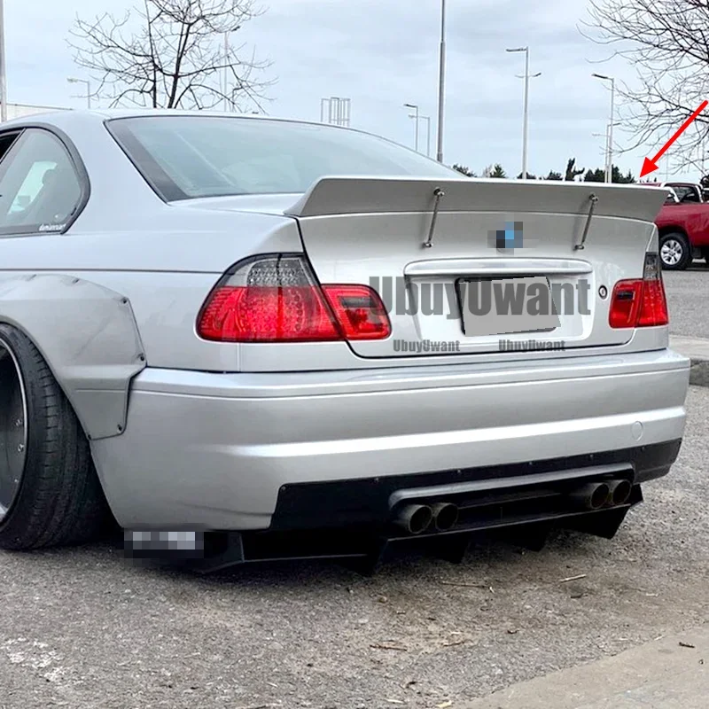 Per BMW E46 Berlina 4 Porte Modello Nuovo Auto Baule Posteriore Spoiler Labbro Boot Ala Labbro 1999-2006 Coda Spoiler Posteriore Ala Spoiler Labbro Posteriore