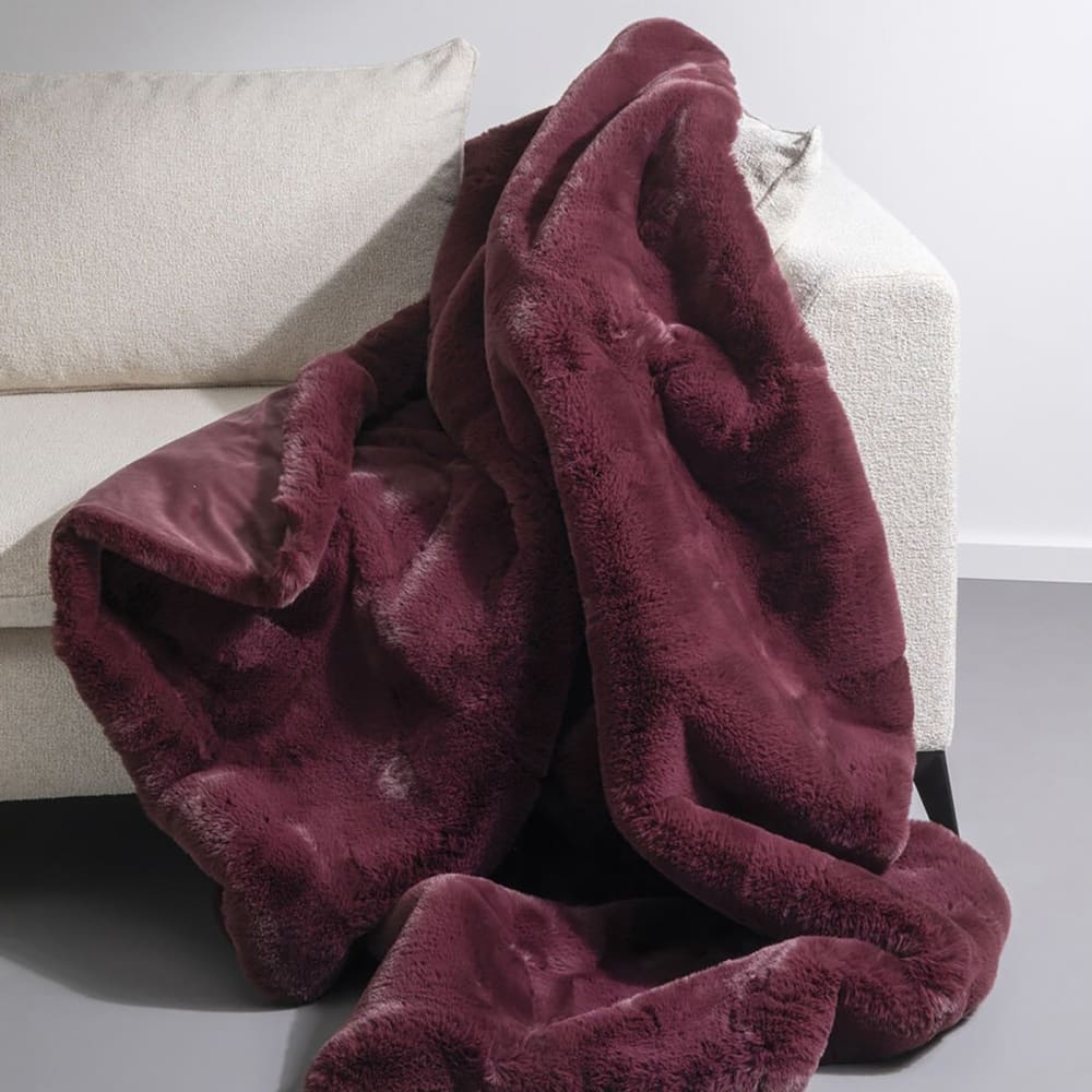 Plaid en polyester violet